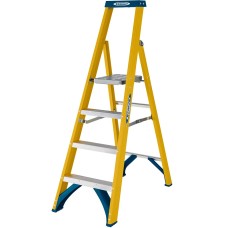 Werner Fibreglass Platform Step Ladder 4 Tread 